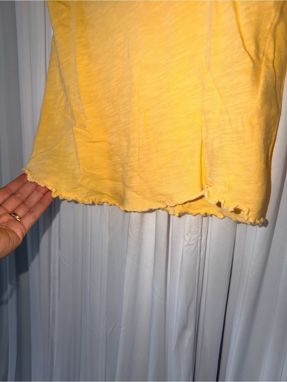 We The Free Sunshine Yellow Short-Sleeve Ribbed Tee - Picture 3 of 5